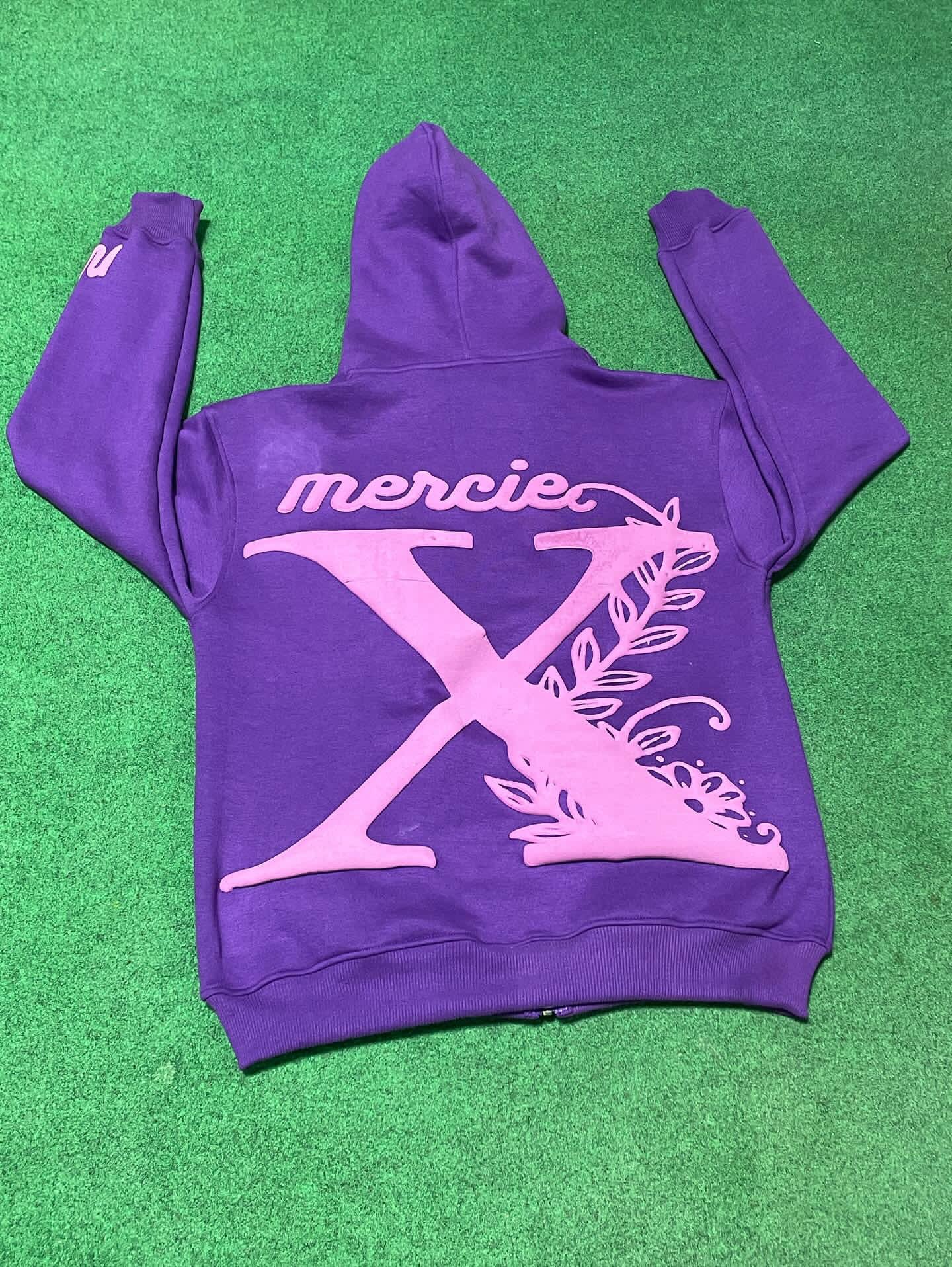 Oversized Purple Zip-Up