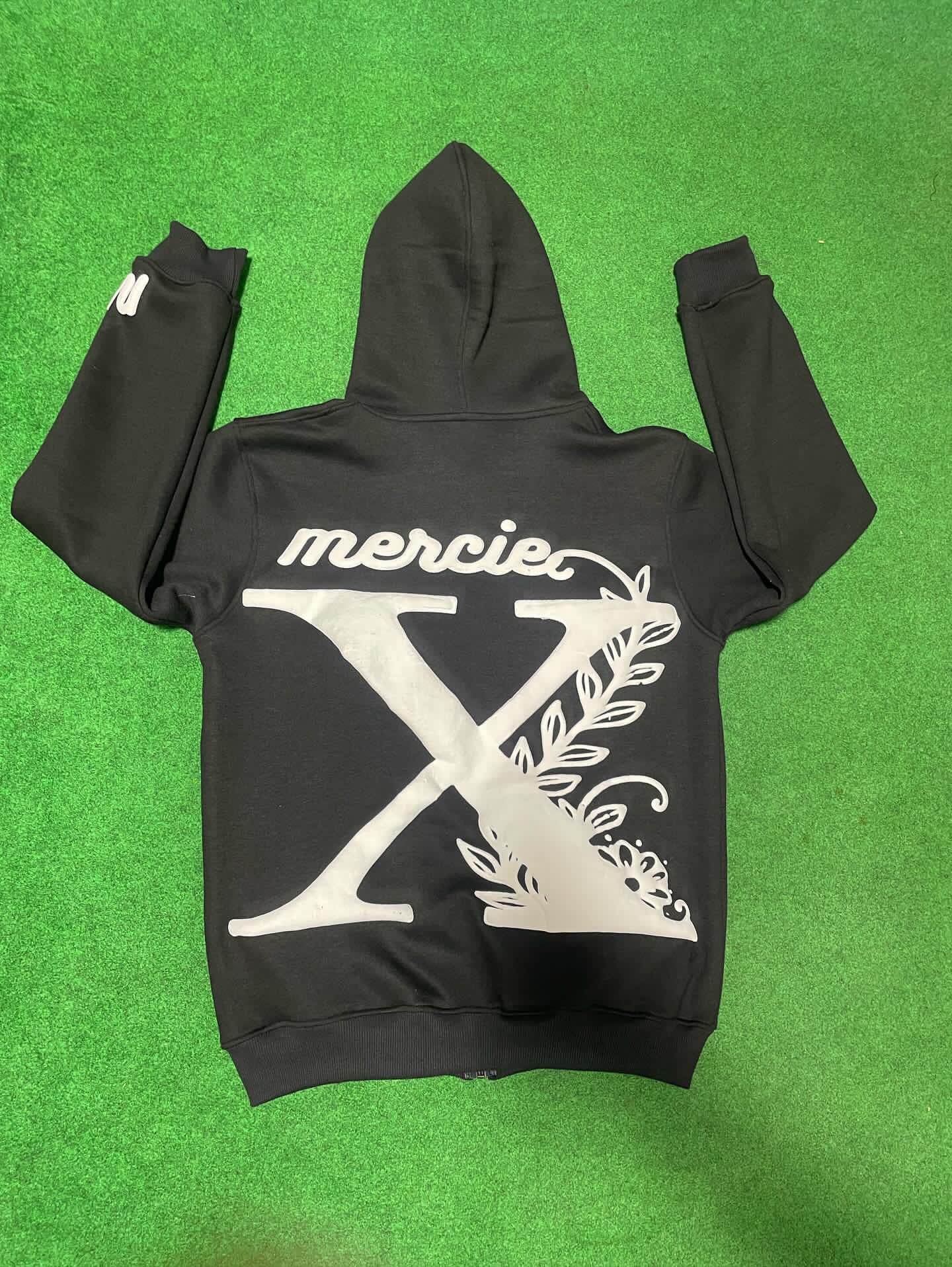 Oversized Black Zip-Up