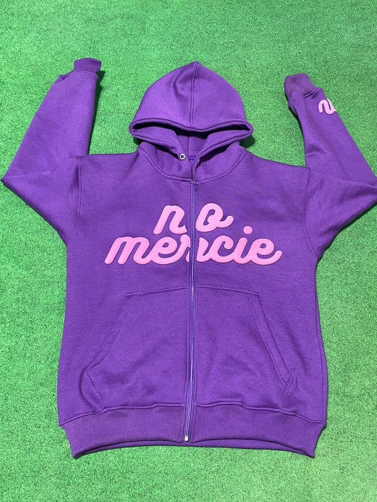 Oversized Purple Zip-Up